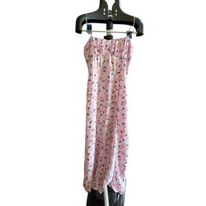 Zara Floral, Tea-Length, Asymmetrical Dress, Size M